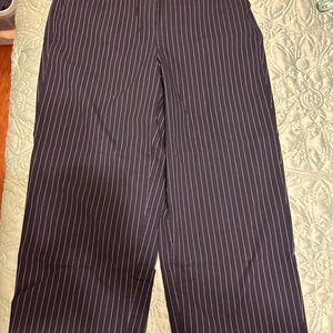 Lane Bryant women’s Navy Pinstripe Pants Bin4